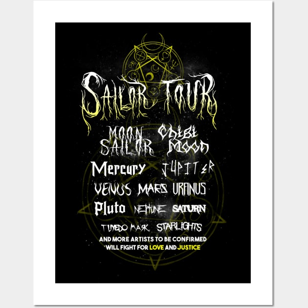 Sailor Moon Metal Tour - Rock Music Festival Wall Art by BlancaVidal